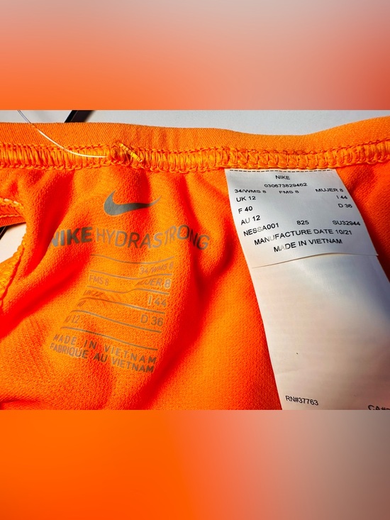 Nike Women’s Hydrastrong Orange Athletic One-Piece Size 8 Euro 34 - Picture 5 of 7